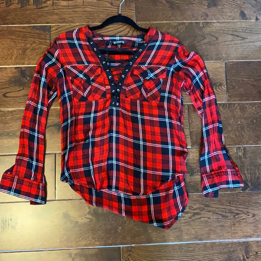 Plaid blouse *Worn Once*